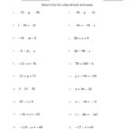One Variable Linear Equations Worksheet Pdf Step Algebraic Single Together With Author039S Purpose Worksheets 6Th Grade Pdf