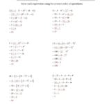 Order Of Operations Algebra Math – Upskillclub Along With Order Of Operations Pemdas Practice Worksheets Answers