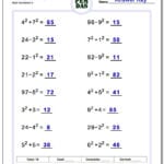 Order Of Operations For Order Of Operations Pemdas Practice Worksheets Answers
