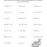 Order Of Operations Three Steps A And 7Th Grade Order Of Operations Worksheet Pdf