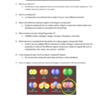 Organic Compounds Student Worksheet Intended For Organic Compounds Worksheet Answers
