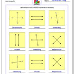 Parallel Perpendicular Intersecting Along With Parallel Perpendicular And Intersecting Lines Worksheet Answers