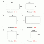 Perimeter Worksheets With Regard To 7Th Grade Math Worksheets With Answer Key Pdf