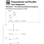 Perpendicular And Parallel Line Segments Worksheet 1 Drawing With Lines Line Segments And Rays Worksheets