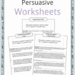 Persuasive Speech Topic Examples Worksheets  Facts For Kids Together With Persuasive Writing Worksheets