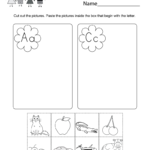 Phonics Worksheet For Kids  Free Kindergarten English Worksheet For Also Kindergarten Phonics Worksheets