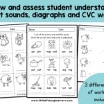 Phonics Worksheets  Assessment And Revision  Little Lifelong Learners With Regard To Worksheet On Phonics For Kindergarten