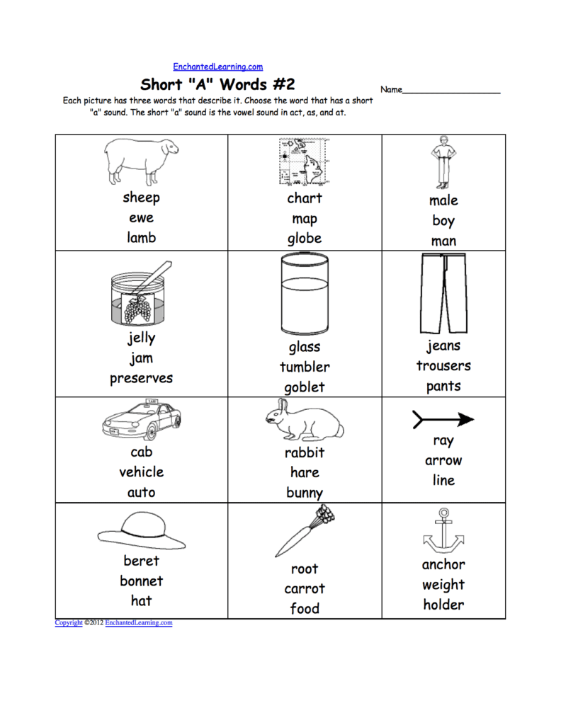 Phonics Worksheets Multiple Choice Worksheets To Print In Mark The Vowels Worksheet