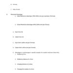 Phy Sci Work  Machines Worksheet I Name Sect With Regard To Work And Machines Worksheet