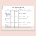 Planoly's Influencer Goal Setting Worksheet  Planoly As Well As Business Goal Setting Worksheet