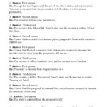 Point Of View Quiz 3  Answers Inside Point Of View Worksheet 12