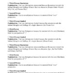 Point Of View Worksheet 12  Answers Within Point Of View Worksheet 12