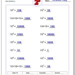 Powers Of Ten And Scientific Notation Pertaining To Scientific Notation Worksheet Chemistry