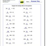 Prealgebra Throughout Finding The Missing Number In An Equation Worksheets