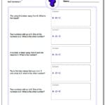 Prealgebra Word Problems Along With Pre Algebra Worksheets For 8Th Graders