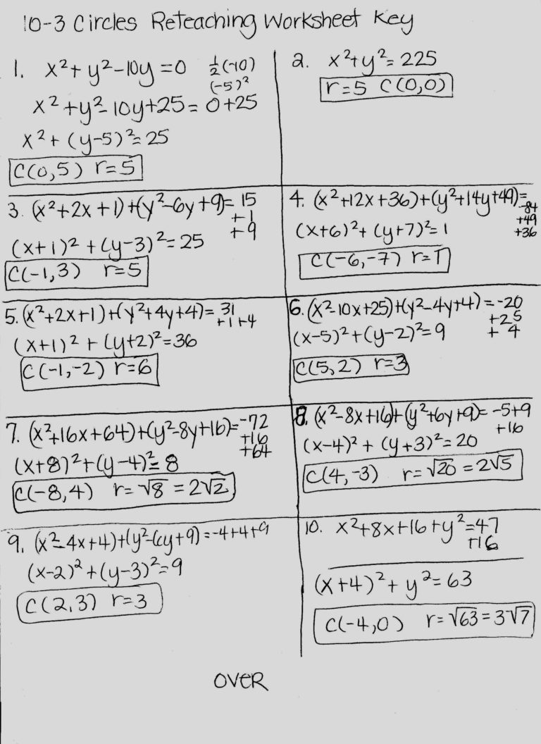 Precalculus Worksheets With Answers Pdf — excelguider.com