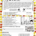 Present Perfect Worksheet  Free Esl Printable Worksheets Made Intended For Present Perfect Tense Exercises Worksheet