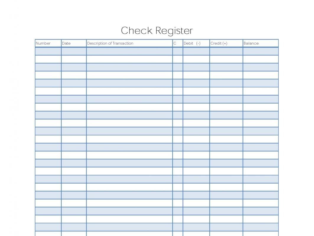 Printable Check Register  Template Business Together With Check Register Worksheet For Students