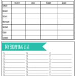 Printable Meal Plan Worksheet – Mary Martha Mama Within Meal Planning Worksheet