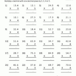 Printable Multiplication Sheets 5Th Grade With Multiplying Decimals By 10 100 And 1000 Worksheet