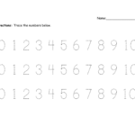 Printable Number Trace Worksheets  Activity Shelter Inside Number Tracing Worksheets 1 100