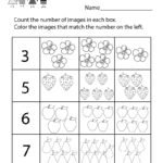 Printable Numbers Worksheet  Free Kindergarten Math Worksheet For Kids Within Number Worksheets For Kindergarten