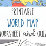 Printable World Map Worksheet And Quiz  Literacy In Focus For World Map Worksheet