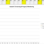 Progressmonitoring Line Graph  Building Rti Intended For Response To Intervention Worksheet Answers