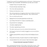 Pronounantecedentworksheetdoc In Pronouns And Antecedents Worksheets