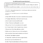 Pronouns Worksheets  Personal Pronouns Worksheets Regarding Personal Pronouns Worksheet