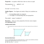 Properties Of Similar Figures As Well As Proportions And Similar Figures Worksheet