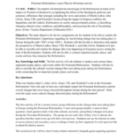 Protestant Reformation With Protestant Reformation Worksheet Answers