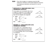 Proving Triangles Are Congruent Asa And Aas Together With Asa And Aas Congruence Worksheet Answers