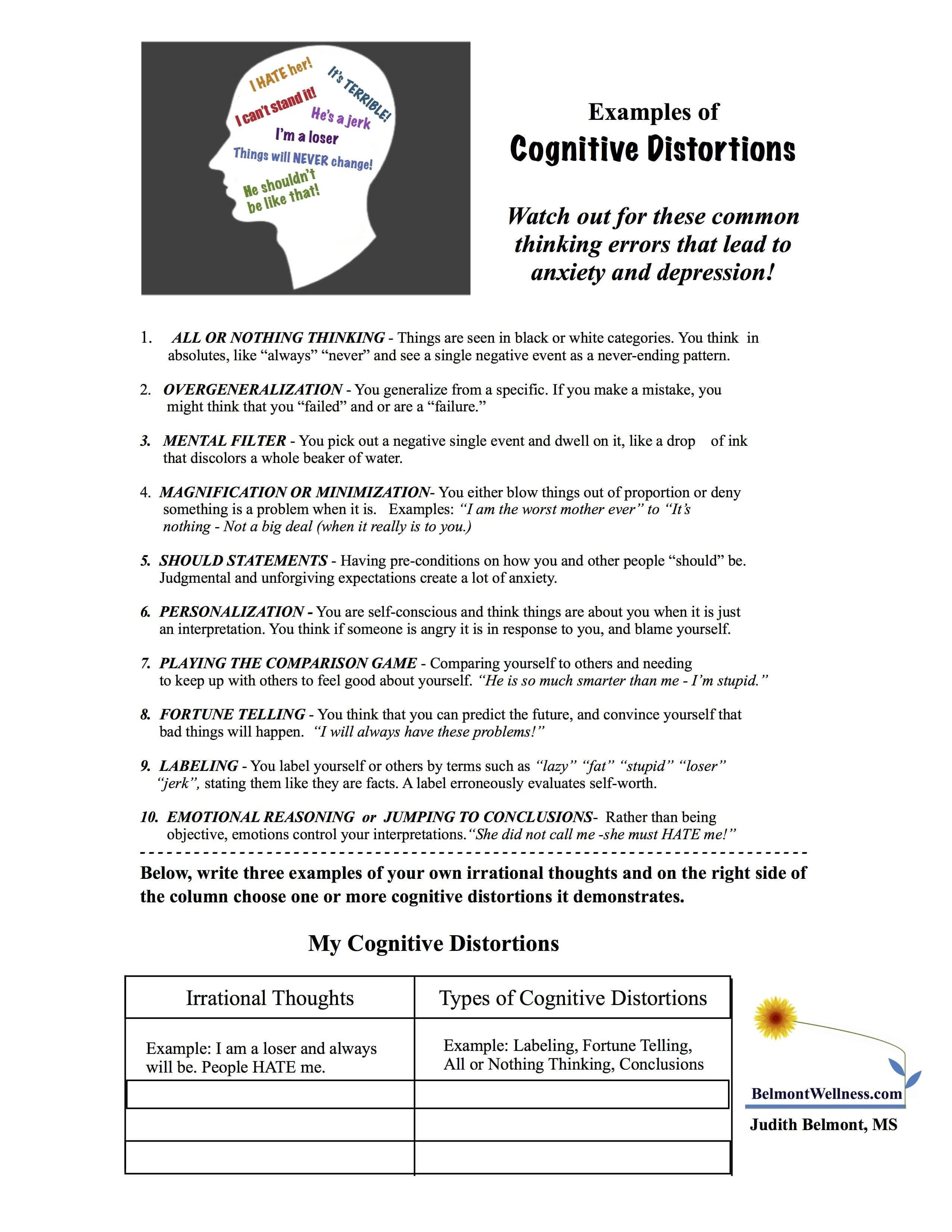 Psychoeducational Handouts Quizzes And Group Activities  Judy For Boundaries Activities Worksheets
