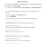Punctuation Worksheets  Comma Worksheets Inside Using Commas Worksheet