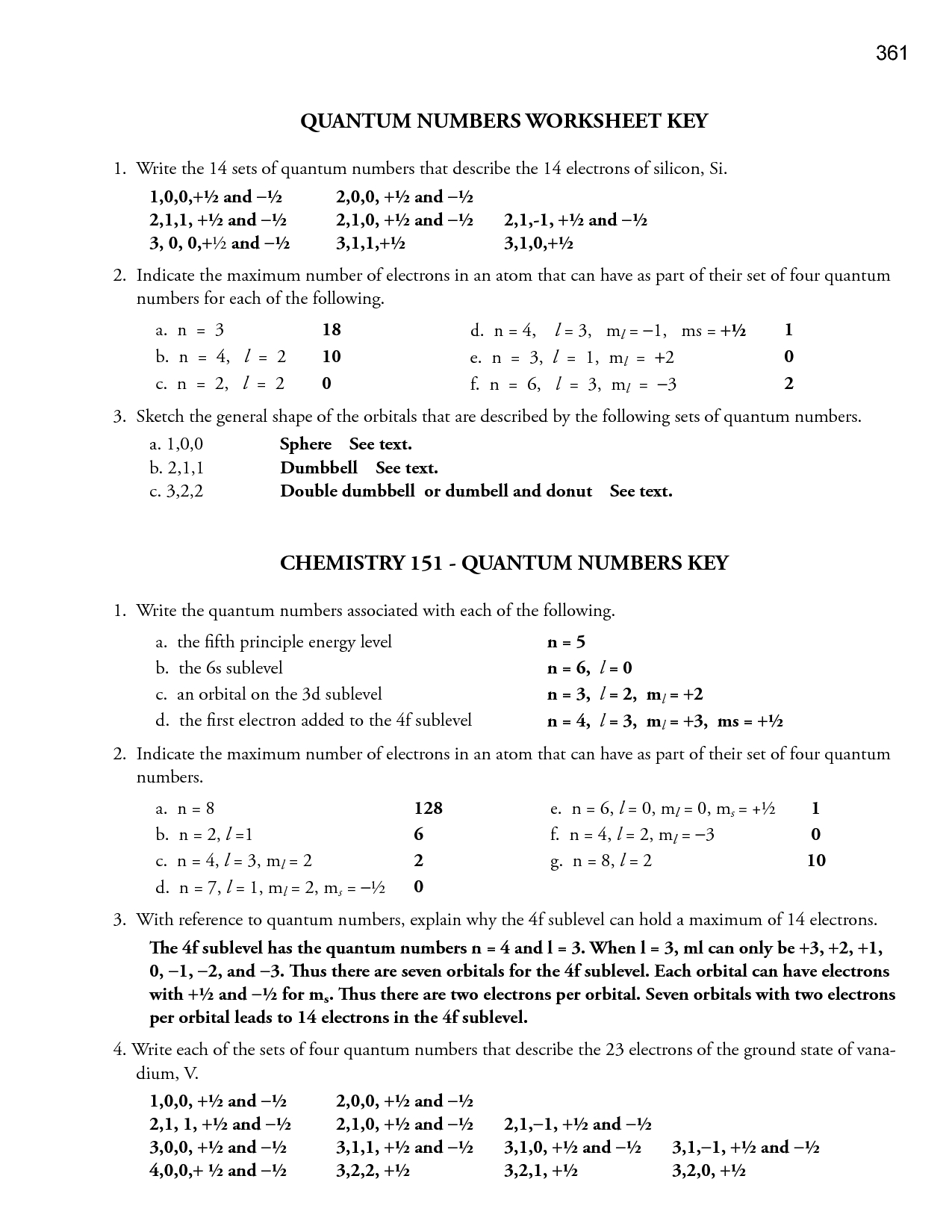 Quantum Numbers Worksheet Answers  Fatmatoru Intended For Quantum Numbers Practice Worksheet