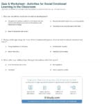 Quiz  Worksheet  Activities For Social Emotional Learning In The Within Social Emotional Learning Worksheets