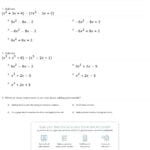 Quiz  Worksheet  Add Subtract  Multiply Polynomials  Study For Multiplying Polynomials Worksheet Answers