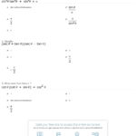 Quiz  Worksheet  Basic Trigonometry Identities  Study Within Simplifying Trigonometric Identities Worksheet