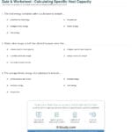 Quiz  Worksheet  Calculating Specific Heat Capacity  Study With Regard To Calculating Specific Heat Worksheet Answers