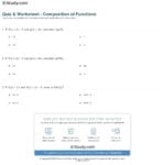 Quiz  Worksheet  Composition Of Functions  Study With Function Operations And Composition Worksheet
