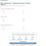 Quiz  Worksheet  Finding Square Roots Of Perfect Squares  Study With Regard To Square Roots Worksheet Answers
