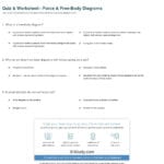 Quiz  Worksheet  Force  Freebody Diagrams  Study Throughout Worksheet 2 Drawing Force Diagrams