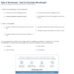 Quiz  Worksheet  How To Calculate Wavelength  Study With Regard To Speed Frequency Wavelength Worksheet