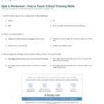 Quiz  Worksheet  How To Teach Critical Thinking Skills  Study In Critical Thinking Worksheets