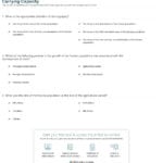 Quiz  Worksheet  Human Population Growth And Carrying Capacity Intended For Population Growth Worksheet Answers