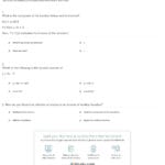 Quiz  Worksheet  Inverse Functions  Study Within Inverse Functions Worksheet