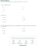 Quiz  Worksheet  Multiplying And Dividing Decimals Word Problems And Decimal Multiplication And Division Worksheet