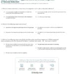 Quiz  Worksheet  Peppered Moths As A Model Organism Of Natural Along With Genetic Engineering Simulations Worksheet Answers