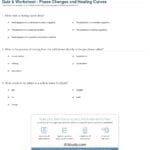 Quiz  Worksheet  Phase Changes And Heating Curves  Study Pertaining To Heating Curve Worksheet Answers